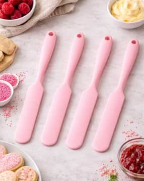 baskety Set of 4 Silicone Spatulas with Handle-picture-28