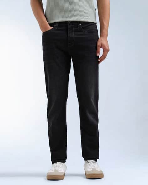 Men Slim-Tapered Fit Stone Washed Jeans