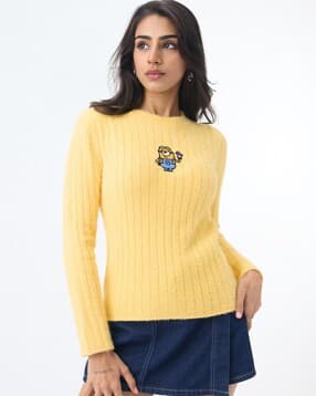 the souled store Minions Dave|Minions - Women Pullover Sweater-picture-10
