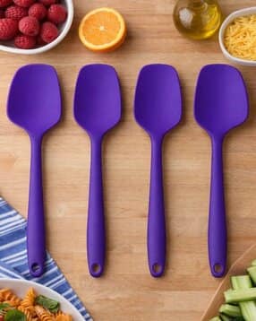 baskety Set of 4 Silicone Heat-Resistant Non-Stick Spatulas-picture-24