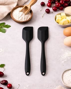 baskety Set of 2 Silicone Spatulas with Handle-picture-44