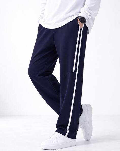 NEONOMAD Men Striped High-Rise Track Pants