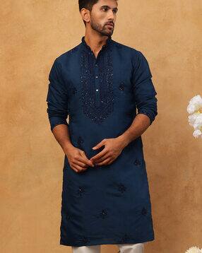 jompers Men Embroidered Regular Fit Kurta-picture-26
