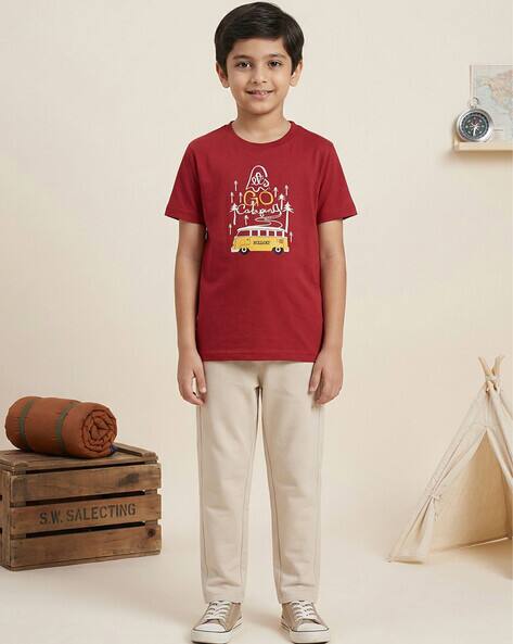 Hellcat Boys Typographic Print Pants & T-Shirt Set