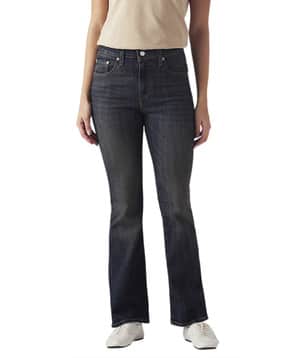 Women Stone Washed 725 Flared Jeans