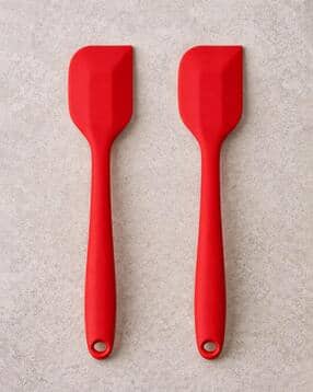 baskety Set of 2 Cake Batter Cream Scraper Silicone Spatula -picture-13