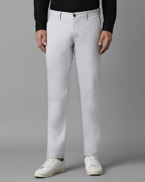 LP-Y Men Tapered Fit Flat-Front Trousers