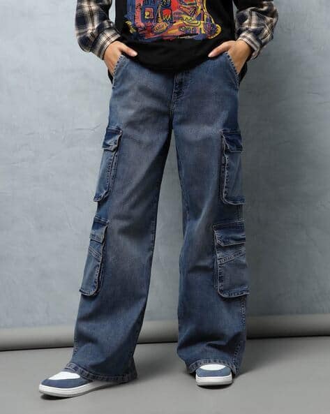 FLYING MACHINE Women Mid Rise Baggy Jeans