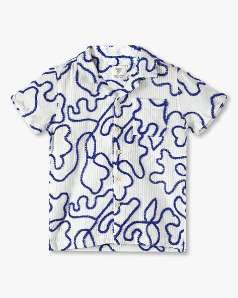 KB TEAM SPIRIT Boys Embroidered Tailored Fit Shirt