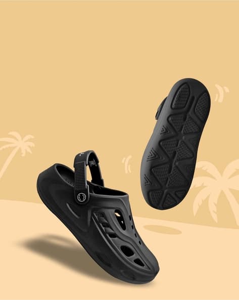 TRV Men Perforated Slingback Clogs