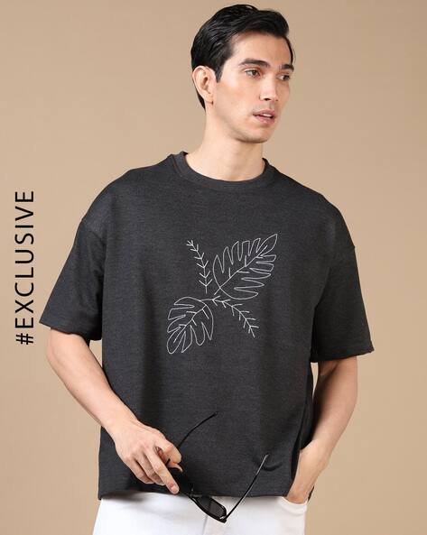 Alpha Tribe Half Sleeves Round-Neck T-Shirt