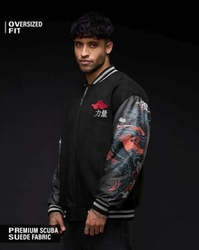 the souled store Bomber Jacket Dragon|ANIME - Naruto - Men Dragon Regular Fit Bomber Jacket-picture-48
