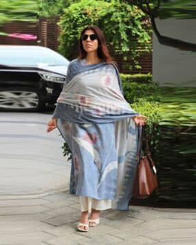 aaghnya fashion Floral Straight Kurta Set-picture-53