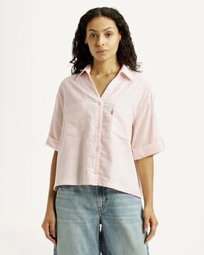 Women Patterned Regular Fit Shirt-image-10