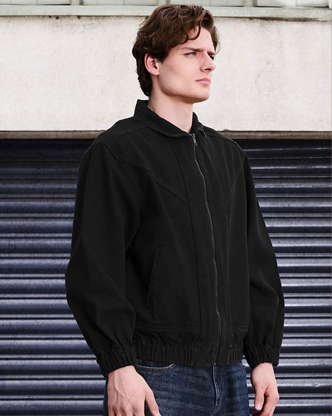 ジャケット・アウター 1997aw ZUCCa 5-pockets cotton jacket Buy SNITCH Men Oversized Fit Zip-Front Jacket Online | Ajio.com