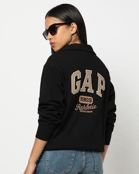 gap Appliqued Logo Relaxed Fit Half-Zipper Sweatshirt-picture-33