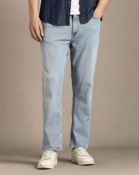 LOUIS PHILIPPE Men Relaxed Fit Jeans with Insert Pockets