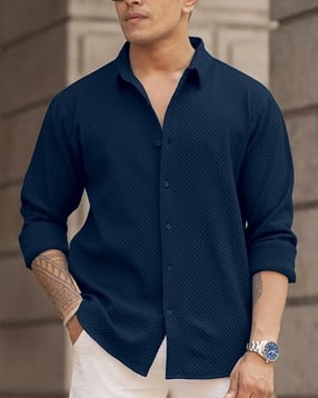 neonomad Men Regular Fit Shirt with Spread Collar-picture-13