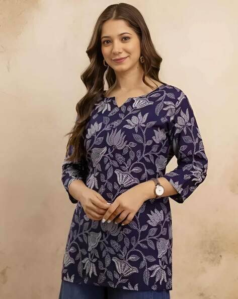 Shree Infinity Export Floral Straight Women Floral Print Straight Kurti