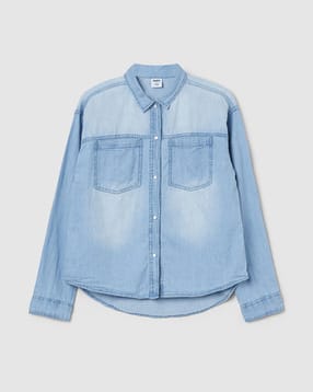 max Girls Washed Denim Shirt-picture-53