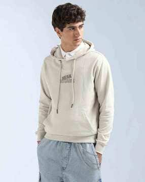 flying machine Typographic Appliqued Hooded Sweatshirt-picture-14