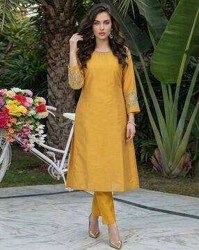 Women Embroidered A-Line Kurta-picture-47