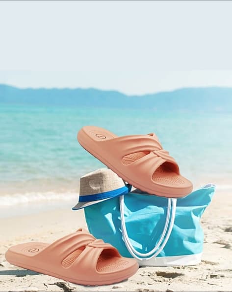 TRV Men Criss-Cross Strappy Slides