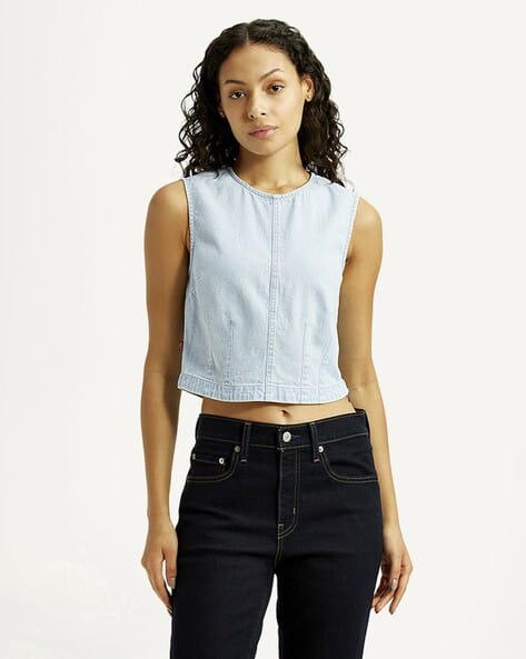 LEVI'S Women Regular Fit Cotton Top
