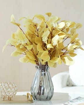 tied ribbons Set of 6 Artificial Eucalyptus Flowers Bunches-picture-19