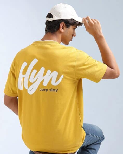 FLYING MACHINE Brand Printed Relaxed Fit T-Shirt