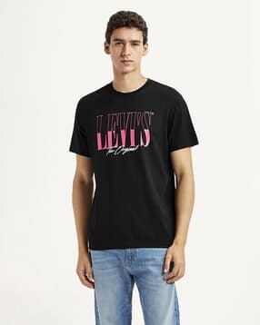levi's Men Brand Print Slim Fit Crew-Neck T-Shirt-picture-16