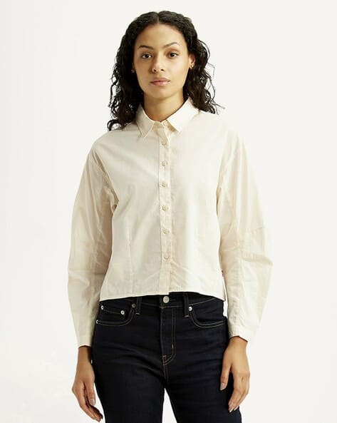 LEVI'S Women Fitted Cotton Shirt