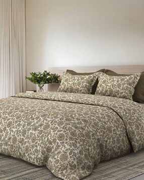 sansaar 150 TC Floral Print King Bedsheet with Pillow Covers-picture-15