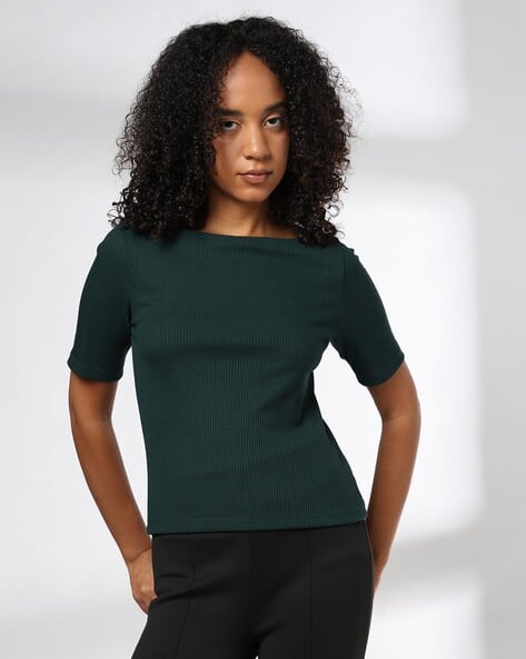 Women Boat-Neck Top
