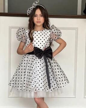 Girls Polka-Dot Fit & Flare Dress-image-37