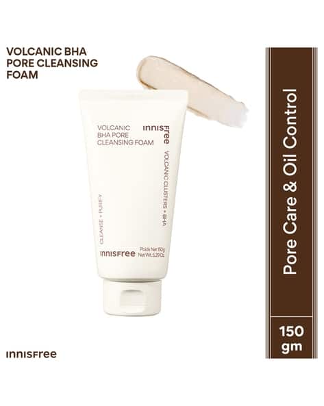INNISFREE Volcanic Cluster BHA Foaming Daily Cleanser for Excess Oil Clogged Pores Oily Skin