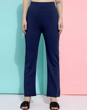 Women Mid Rise Straight Fit Palazzos
