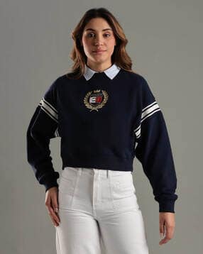 tommy hilfiger Relaxed Fit Cotton Crew Neck Sweater-picture-5