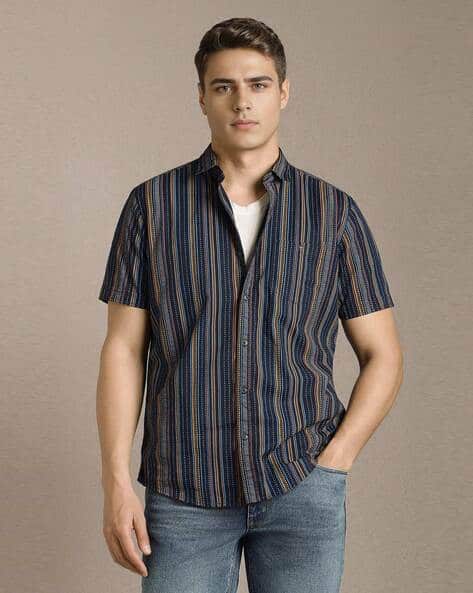 LOUIS PHILIPPE Men Striped Slim Fit Shirt