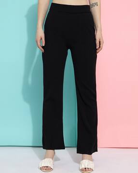 Women Mid Rise Straight Fit Palazzos