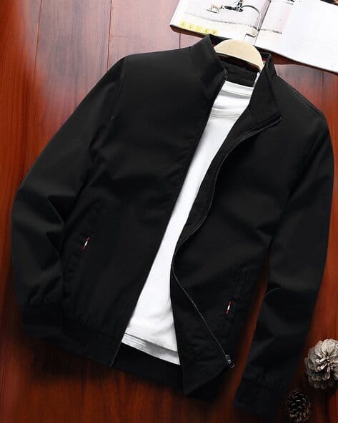 NEONOMAD Men Regular Fit Zip-Front Bomber Jacket