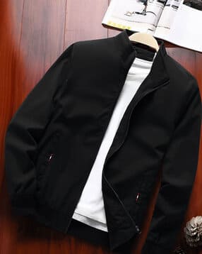 alpha tribe Men Regular Fit Zip Front Jacket-picture-19