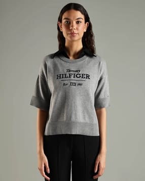 tommy hilfiger Relaxed Fit Cotton Crew Neck Sweater-picture-11