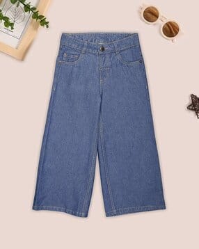 pantaloons junior Girls Mid-Rise Wide-Leg Jeans -picture-10