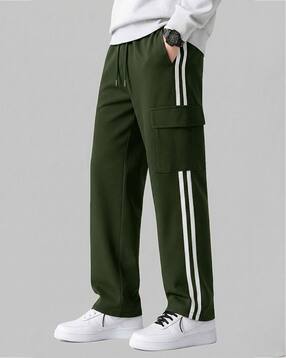 combraided x ag Men Striped Straight Track Pants with Insert Pockets-picture-16