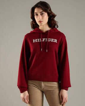 tommy hilfiger Regular Fit Cotton Hooded Neck Sweatshirt-picture-15