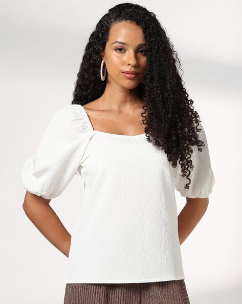 Women Bardot Neck Top
