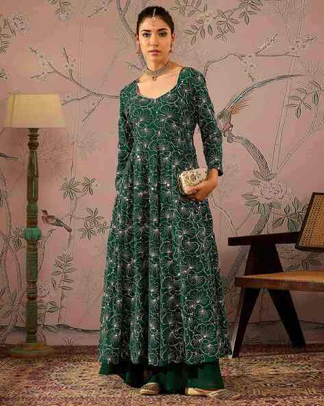 SHAE BY SASSAFRAS Women Embroidered Anarkali Kurta
