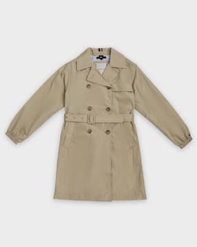 tommy hilfiger Relaxed Fit Collered Neck Trench Coat-picture-35