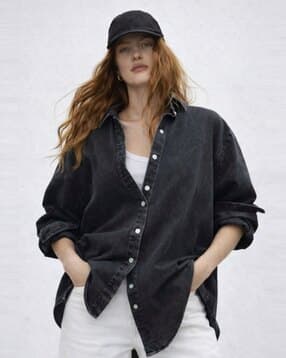 lounge dreams Women Relaxed Fit Spread-Collar Shirt-picture-40
